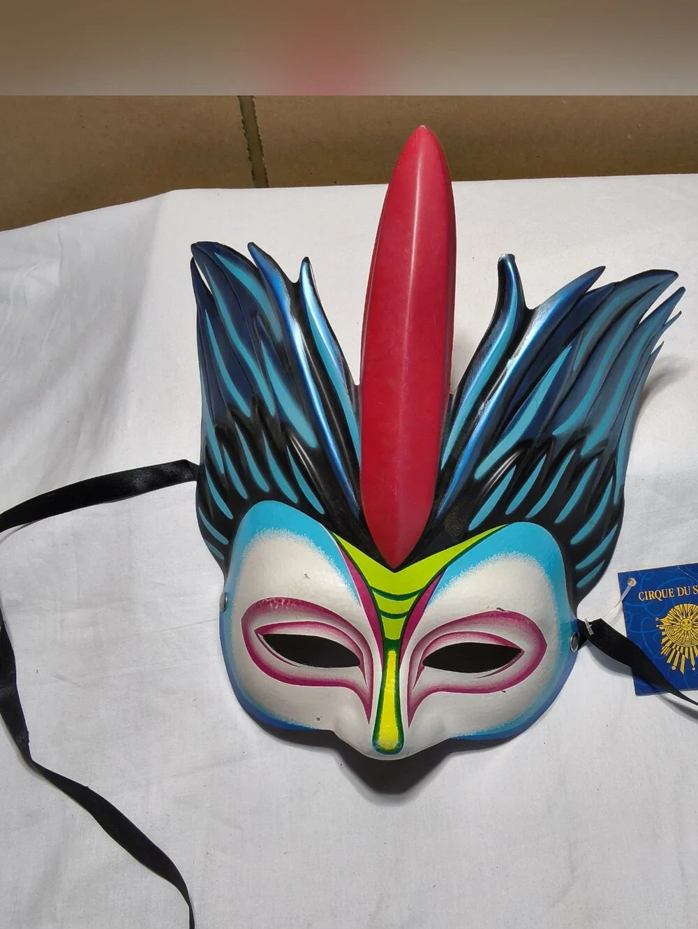New Cirque du Soleil Mystère Mask Authentic Collectible Performance Art Prop
